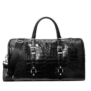 Michael Kors Black Crocodile Duffel Bag 🐊